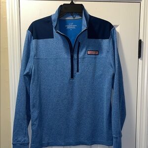 Vineyard Vines Two-Tone Blue Pullover